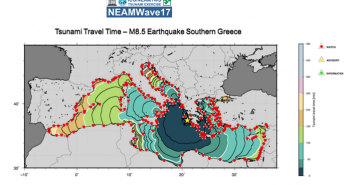 NEAMWave17: CONCLUSA L’ESERCITAZIONE INTERNAZIONALE SUL RISCHIO MAREMOTO NEL MEDITERRANEO
