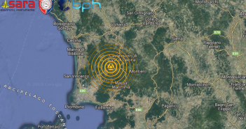 SCOSSA DI TERREMOTO DI Ml 3.3 (Mw 3.6) SULLE COLLINE METALLIFERE IN IN TOSCANA
