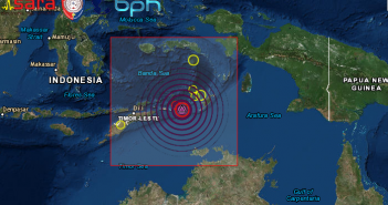 FORTE SCOSSA DI TERREMOTO DI Mw 6.3 NEL MARE DI BANDA IN INDONESIA