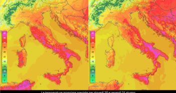 IL CALDO PREVISTO PER GIOVEDÌ E VENERDÌ