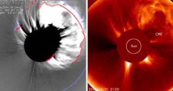 Gigantesca esplosione di massa coronale CME sul nostro sole… per fortuna diretta altrove