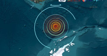 FORTISSIMA SCOSSA DI TERREMOTO DI Mw 7.6 A SUD DELLA TERRA DEL FUOCO, NEL CANALE DI DRAKE