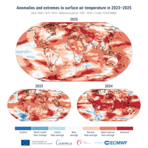GCH2025_Fig5_maps_annual_temperature_anomalies_and_extremes_2023-2025 ...